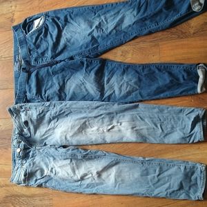 Levi Strauss joggers and Aeropostale Jeans